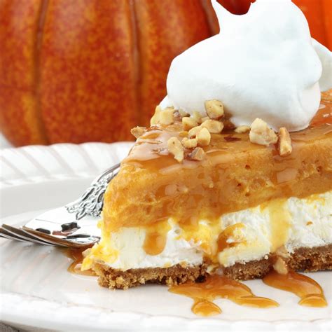 No Bake Pumpkin Pie With Vanilla Pudding And Cool Whip
