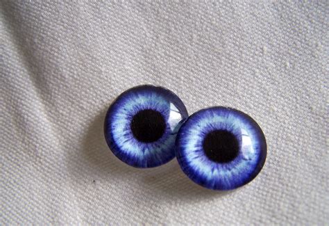 12mm eye chips blue glass eyes for art dolls and fantasy