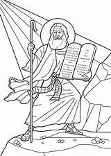 Commandments Ten Coloring Moses Sinai Pages Mount Drawing Sheets Kids Commandment Bibel Ausmalbilder Printable Malvorlagen Color Ausmalen Clipart Receives Story sketch template