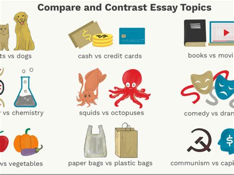 compare  contrast essay topics