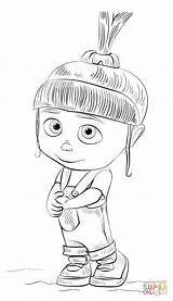 Agnes Despicable Coloring Pages Drawing Draw Drawings Cartoon Minion Kids Sketch Color Disney Easy Pencil Base Cute sketch template