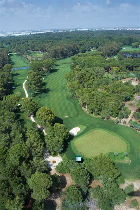 An Aerial View Of The National Golf Club Looking At The 12
