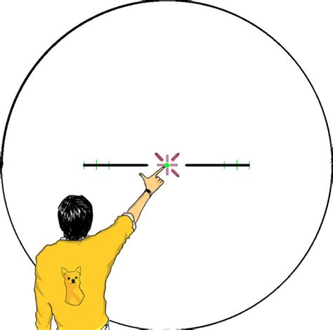 drawing   person pointing   target