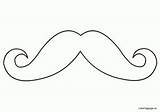 Mustache Pig Moustache sketch template
