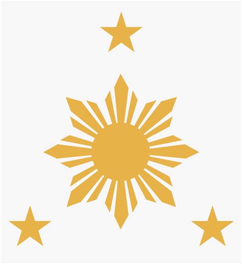 philippine flag sun  stars hd png  transparent png image