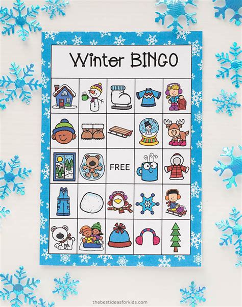 winter bingo  printable printable world holiday