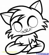 Coloring Cat Cute Pages Kitten Drawing Anime Draw Print Easy Cats Simple Printable Funny Kitty Kittens Google Color Cartoon Manga sketch template
