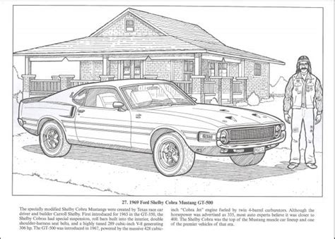 american muscle cars coloring book dover publications