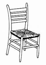 Chair Coloring Pages Large sketch template