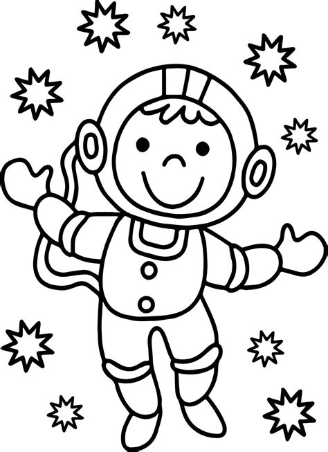 astronaut coloring pages  getdrawings