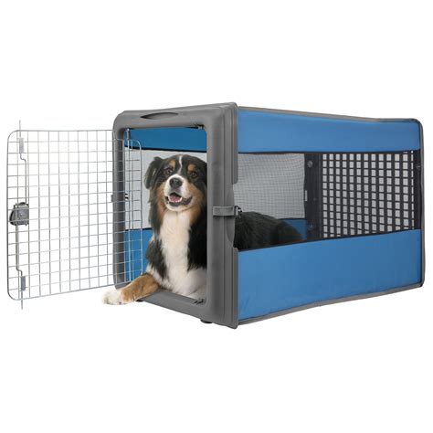 sportpet large travel pop open pet crate large      color  vary bluered