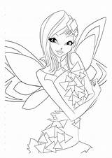 Winx Coloring Tynix Pages Club Butterflix Pixie sketch template