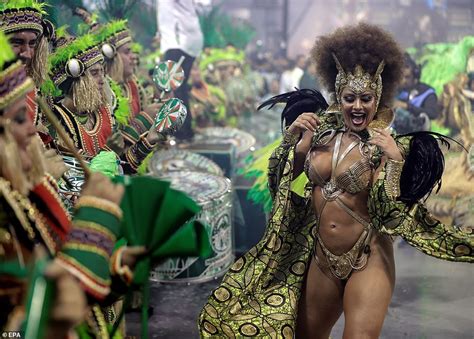 Carnival 2019 Brazilian Dancers Show Off Their Colourful Costumes On
