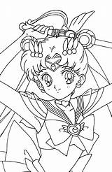 Sailor Coloring Scouts Moon Pages Anime sketch template