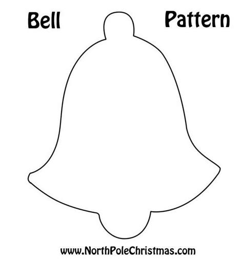 bell  pattern print christmas ornament template christmas stencils