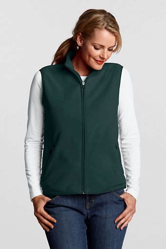 womens fleece vest  lands  womens fleece outerwear women clothes