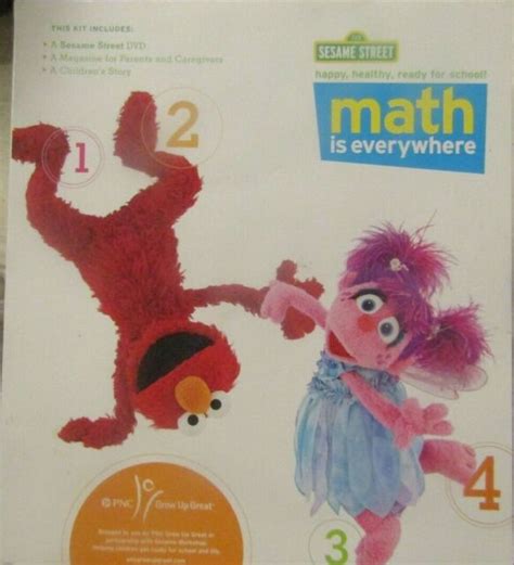 Sesame Street Math Is Everywhere Dvd Preschool Elmo And Abby W Activity