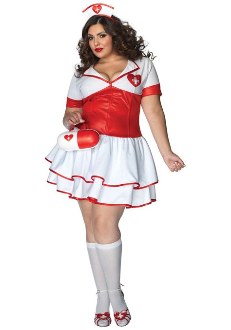 plus naughty nurse costume with images plus size