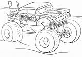 Monster Coloring Jam Pages Truck Avenger Print sketch template