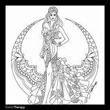 Coloring Pages Grayscale Printable Print Mermaid Mandala Therapy Color Book Colouring Adult Books People Getcolorings Getdrawings Stress Anti 2536 Adults sketch template
