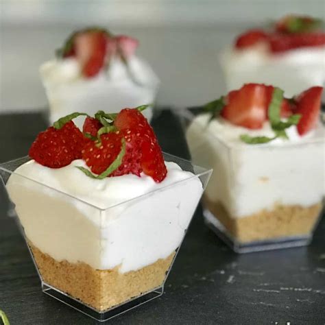 strawberry cheesecake shooters drizzle  skinny