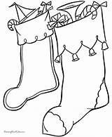 Coloring Christmas Pages Stocking Printable Stockings Printing Help sketch template