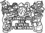 Coloring Penguin Club Famosos Wecoloringpage sketch template