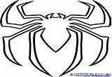 Spiderman Logo Coloring Pages Symbol Drawing Getdrawings Getcolorings Color Printable sketch template