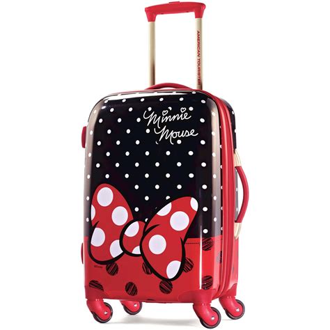 american tourister disney minnie mouse red bow spinner hard side