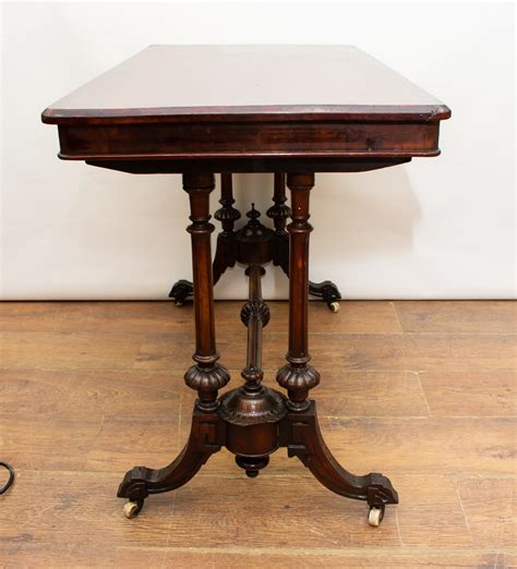 victorian side table antique furniture burr walnut