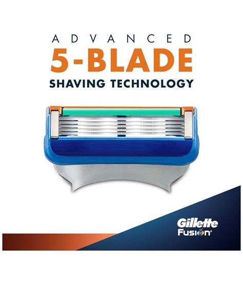 gillette fusion manual shaving razor blades cartridge 4s pack buy
