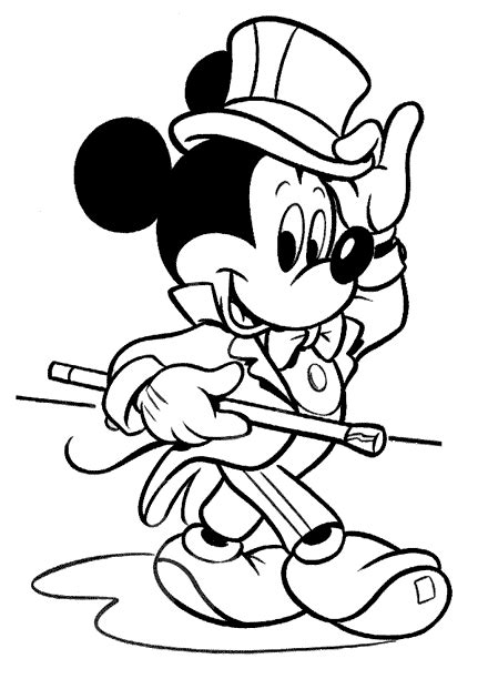 mickey mouse coloring pages team colors