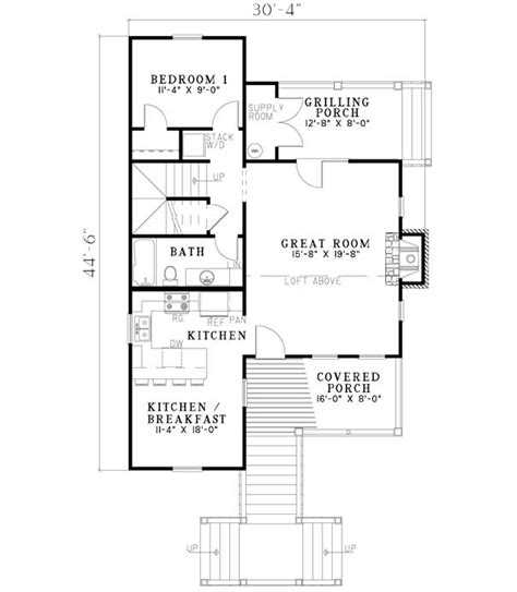 Country House Plan 2 Bedrooms 2 Bath 1178 Sq Ft Plan 12 1100
