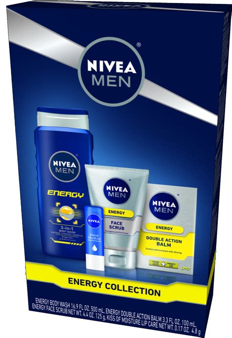 nivea  men energy collection gift set  pc  oz