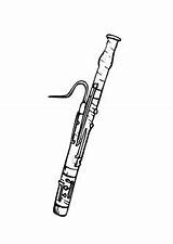 Basson Fagot Fagotto Colorare Malvorlage Oboe Disegni Instrumento Dibujar Bassoon Clarinete Google Musicales Ausmalbilder Musique Scopri sketch template