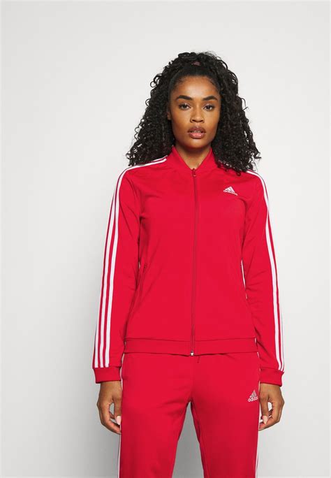 adidas sportswear   tr tracksuit vivid redwhitered zalandocouk