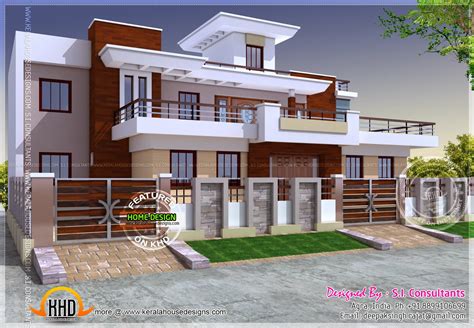 modern style india house plan kerala home design  floor plans  houses