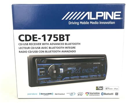 alpine cde bt single din cd car stereo wbluetooth usb auxiliary input  ebay