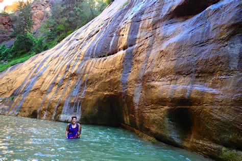 difficult narrows hike  zion national park deviating  norm
