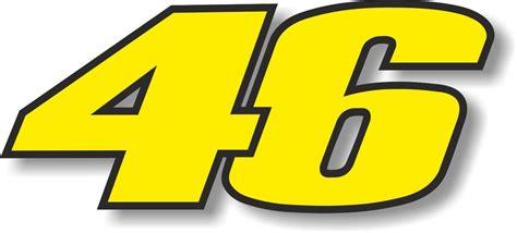 race number rossi valentino  motorbike  car decal