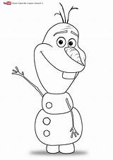 Olaf Coloring Pages Frozen Color Youtu Kids sketch template