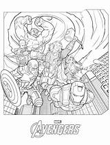 Avengers Coloring Pages Marvel Supercoloring Via sketch template