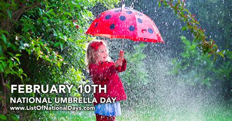 national umbrella day list  national days