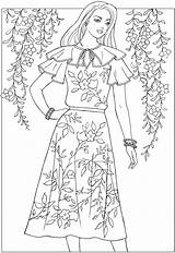 Coloring Books Dover Publications Welcome Choose Board Fashions Fabulous Ch 1970s sketch template