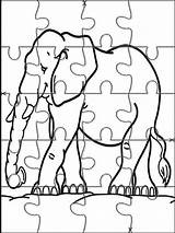 Puzzles Rompecabezas Elefante Jigsaw Websincloud sketch template