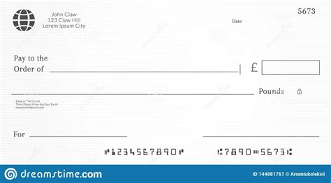 printable  editable cheque template uk web