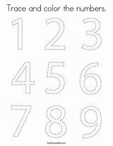 Numbers Twistynoodle Tracing sketch template