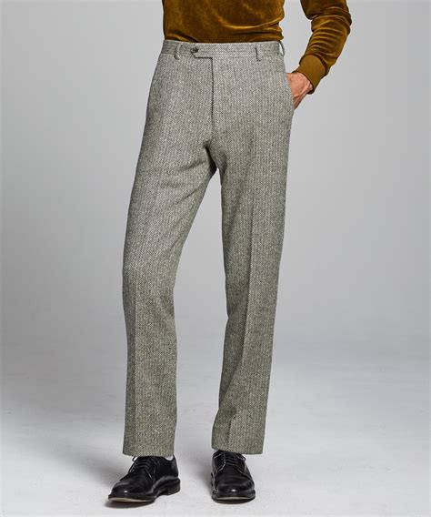 herringbone sack suit trouser  fashionisto