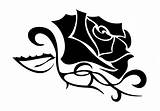 Tribal Rose Tattoo Rosa Flowers Symbol Designs Crown Cliparts Clipart Tattootribes Itattooz Tattoos Tribe Use sketch template