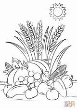 Harvest Coloring Fall Pages Printable Autumn Drawing Sheets Harvesting Color Time Print Scene Kids Supercoloring Colour Online Adult Crafts Colouring sketch template